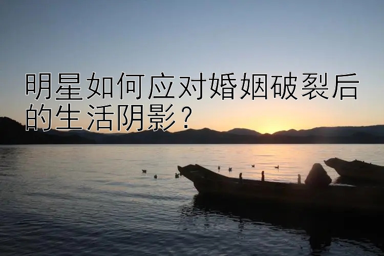 明星如何应对婚姻破裂后的生活阴影？