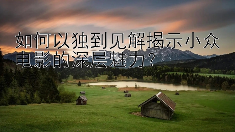 如何以独到见解揭示小众电影的深层魅力？