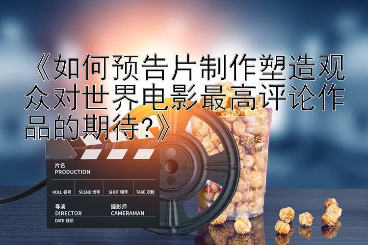 《如何预告片制作塑造观众对世界电影最高评论作品的期待?》