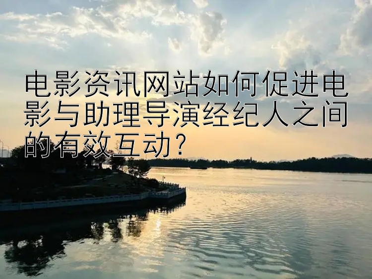 电影资讯网站如何促进电影与助理导演经纪人之间的有效互动？