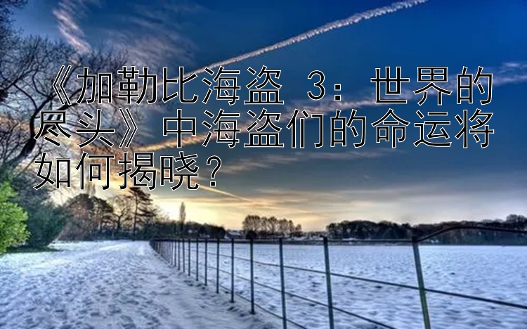 《加勒比海盗 3：世界的尽头》中海盗们的命运将如何揭晓？