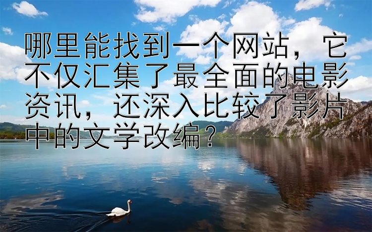 哪里能找到一个网站，它不仅汇集了最全面的电影资讯，还深入比较了影片中的文学改编？