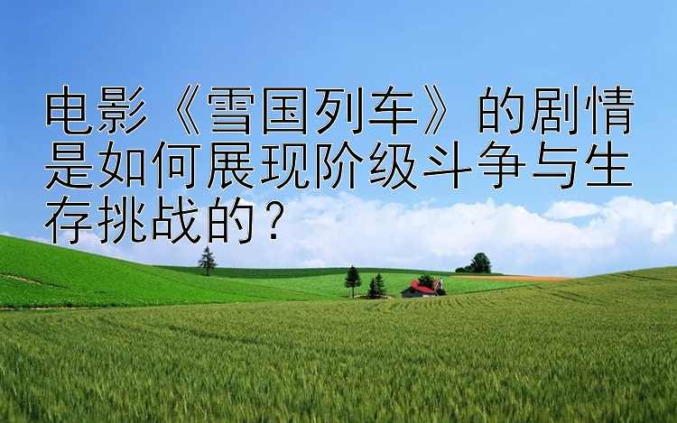 电影《雪国列车》的剧情是如何展现阶级斗争与生存挑战的？